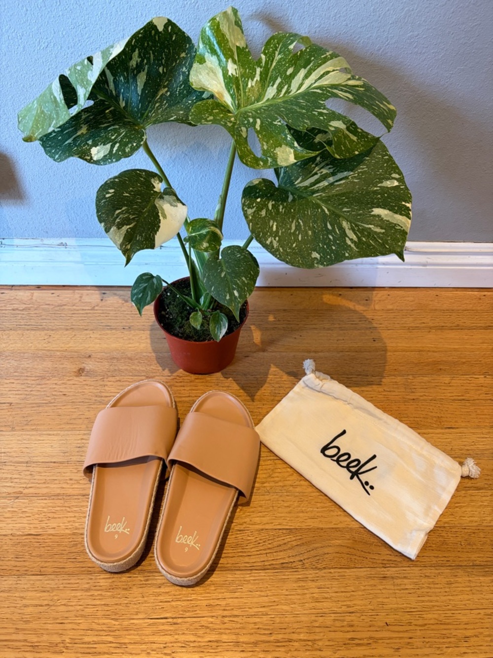 beek Pelican Jute Slides New